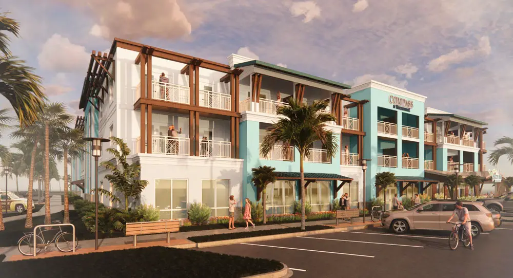 The Compass Hotel in a rendering presented to the Flagler Beach City Commission Thursday. 
