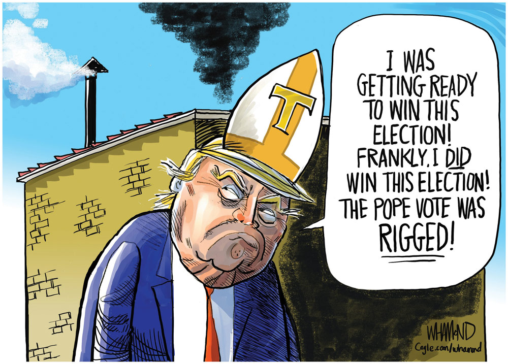 New Pope chosen by Dave Whamond, Canada, PoliticalCartoons.com