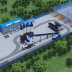 A rendering of what the SMR concrete batch plant would look like on Hargrvove Grade.