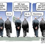 Will congress remove a dangerous president? by Jonathan Brown, PoliticalCartoons.com