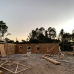 The rainbow may be elusive: houses are not selling as fast as they were a few years ago, but construction continues. (© FlaglerLive)