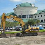 Flagler County Administrator Jerry Cameron refused to suspend a construction project impeding access to the Supervisor of Elections' office, a drop box and early voting location, for the two weeks of early voting. (© FlaglerLive)