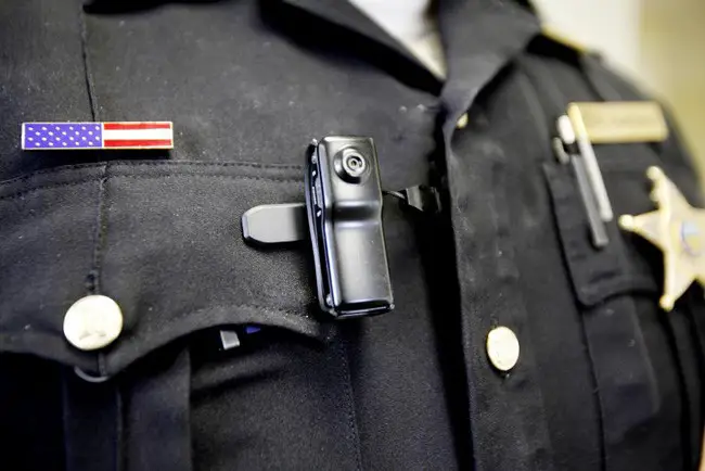 Body cams have been worn by Flagler County deputies since 2013. The image above is of a body cam on an officer in Washington State. (ACLU-WA)