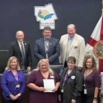 the Flagler County Commission on Monday recognized National Domestic Violence Awareness Month and the county's Family Life Center