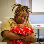 Fostering a kitty at the Flagler County jail. (FCSO)