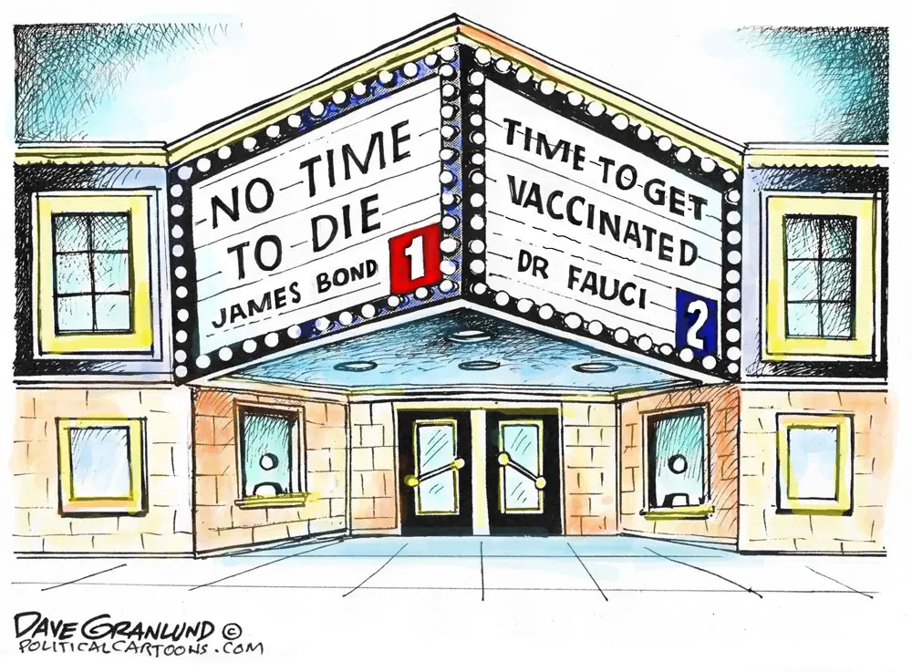 No Time To Die and covid by Dave Granlund, PoliticalCartoons.com