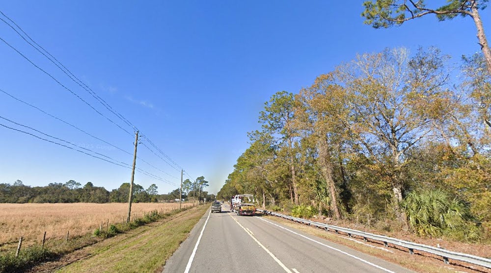 The crash occurred between Bimini Lane and Bertha Road.