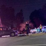 The crash took place at 6:30 p.m. at Belle Terre Parkway and Pine Grove Drive. (© FlaglerLive)