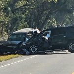 The crash between the SUV and the van at SR 100 and Water Oak Road. (FCSO)