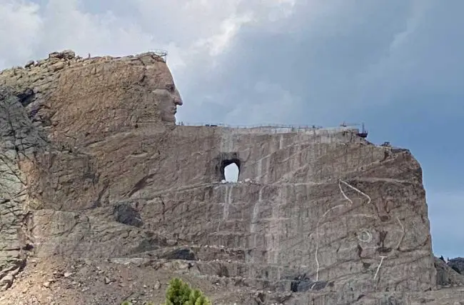 The Crazy Horse sculpture in 2021. (David Fulmer/Flicker)