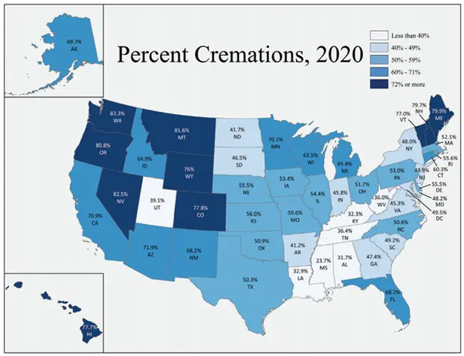 cremation state by state statistics