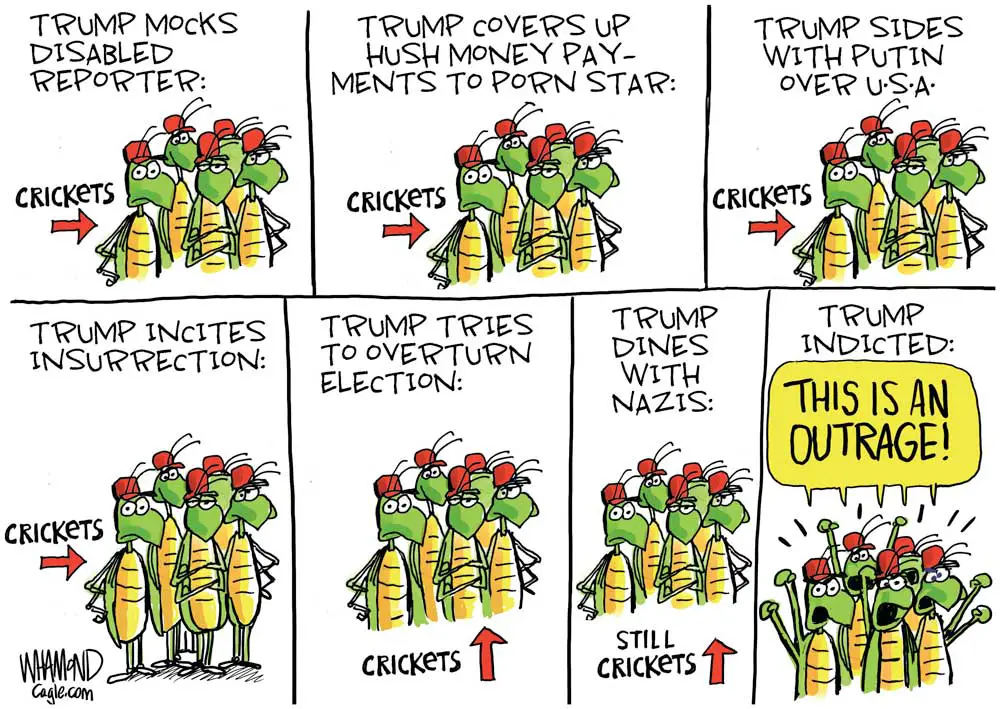 Nothing but Crickets by Dave Whamond, Canada, PoliticalCartoons.com