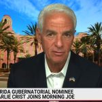 U.S. Rep. Charlie Crist appears on MSNBC on Aug. 24, 2022, after winning the Democratic primary for governor. (Crist Twitter)