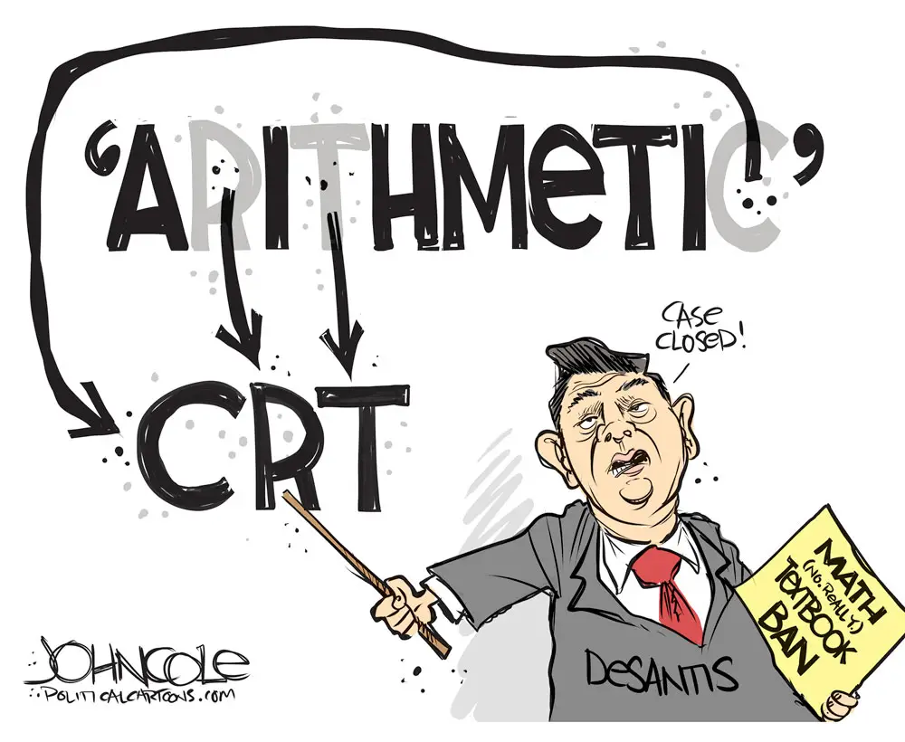 DeSantis arithmetic by John Cole, PoliticalCartoons.com
