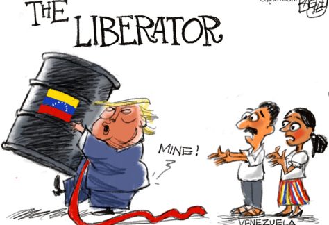 Liberator of Venezuela by Pat Bagley, PoliticalCartoons.com