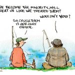 Minority Treatment by Pat Byrnes, PoliticalCartoons.com