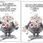 hypocrisy GOP protests bill cuba