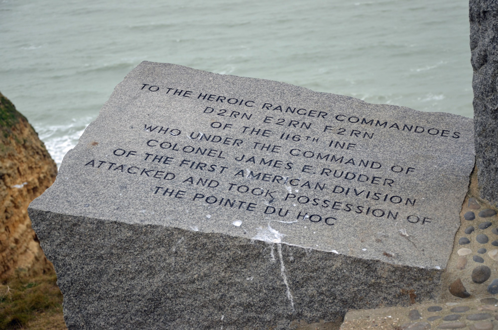 The D-Day landing in Normandy, whose 80th anniversary is on June 6. It wasn't until June 8 that, after a fierce battle, the famous Pointe du Hoc was finally secured against German (and some French civilian) attacks, and after the Ranger landing force of 225 was reduced by more than half. (© FlaglerLive)