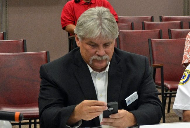 Bunnell City Manager Dan Davis: still employed at last check, but on probation. (© FlaglerLive)