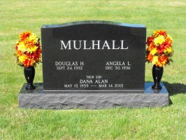 Dana Mulhall is buried in a family plot in Jackman, Maine. Click on the image for larger view. (© Mulhall family/Cindy Wellborn)