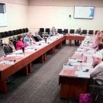 Flagler County Commissioner Andy Dance as he made his motion to regionalize the data center issue this morning at a meeting of the directors of the Northeast Florida Regional Council in Jacksonville. Flagler County and Palm Coast are part of the regional council. (© FlaglerLive via zoom)