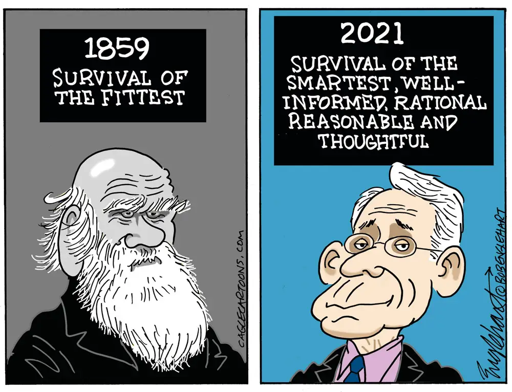 Survival Of The Smartest by Bob Englehart, PoliticalCartoons.com