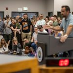 Citizens attend a City Council hearing in Pocatello, Idaho, to discuss the prospect of a new $2.6 billion data center in their community.