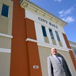 David Alfin is the new mayor of Palm Coast, stepping in to the seat vacated by Milissa Holland in May, and occupied only by Jon Netts and Jim Canfield previously, in the city's 22-year history. (© FlaglerLive)