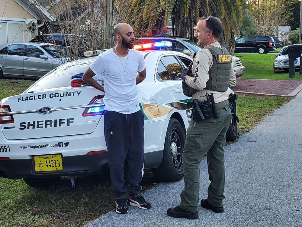 David Badal after his latest arrest, his third this year. (FCSO)