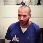 David Pettit during his hearing to retract his plea on Tuesday, by a remote connection from his Panhandle prison. (© FlaglerLive via zoom)