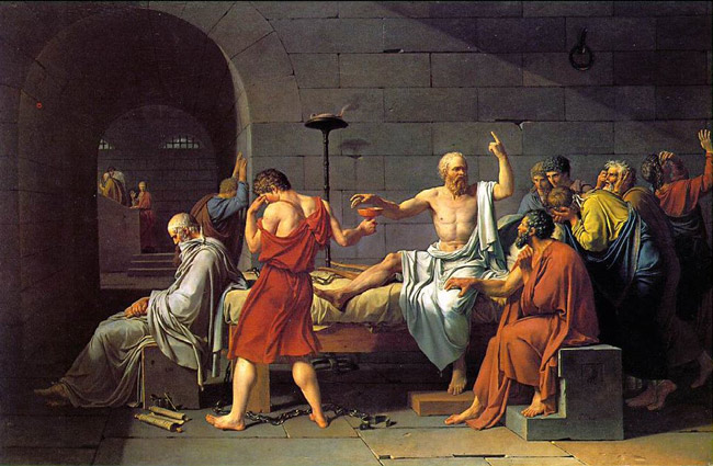 Jacques Louis-David, 'The Death of Socrates' (1787)
