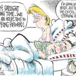 Daylight Savings Time, by John Darkow, the Columbia Missourian, Cagle Cartoons.