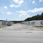 The DC Blox data center under construction in Palm Coast's Town Center. It will be larger than previously disclosed. (© FlaglerLive)