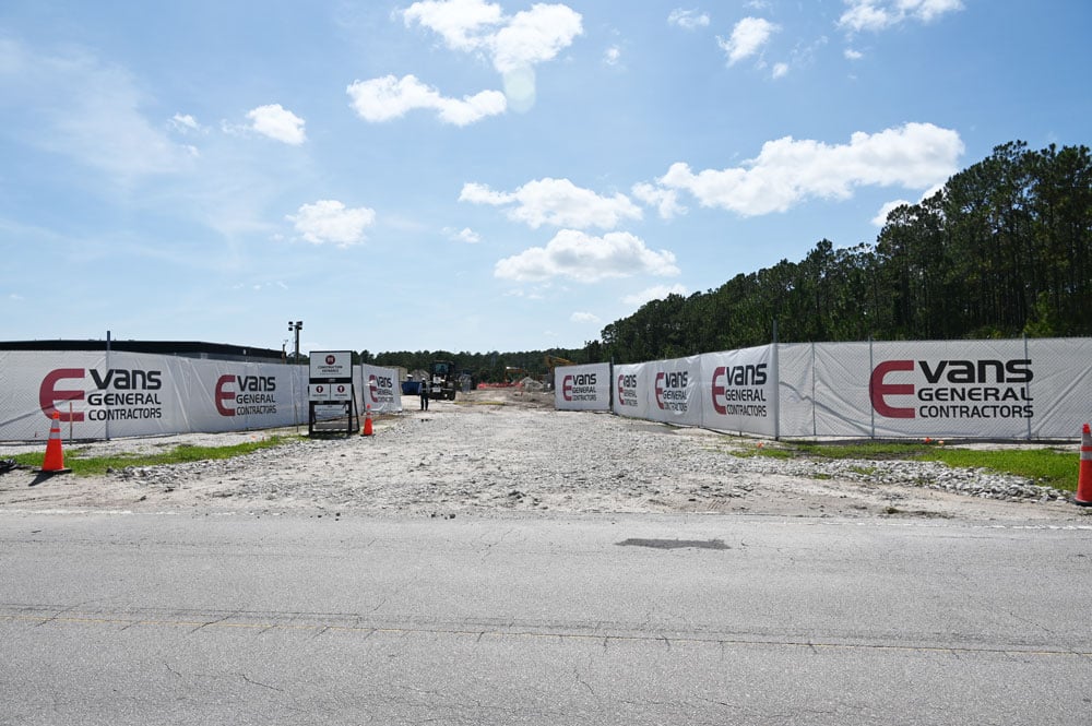 The DC Blox data center under construction in Palm Coast's Town Center. It will be larger than previously disclosed. (© FlaglerLive)