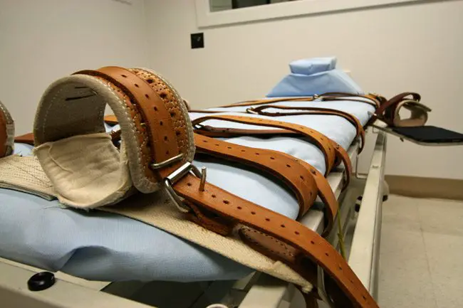 It may not be as quiet an execution table. (Florida DOC)