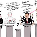 GOP Debate Bait by Frank Hansen, PoliticalCartoons.com