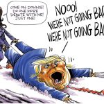 Trump won't do second debate by Dave Whamond, Canada, PoliticalCartoons.com