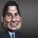 Devin Nunes, the California House Republican, interpreted by DonkeyHotey. Caricature