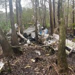 The crash site the morning of Feb. 15, 2025. (FCSO)