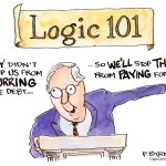 Logic 101 — Debt Edition by Pat Byrnes, PoliticalCartoons.com