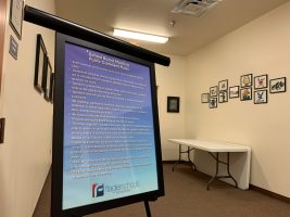 The Flagler County School Board has taken to plastering its rules outside meeting rooms. (© FlaglerLive)
