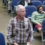 Stephen De Garmo addressing the Flagler County Commission MOnday evening. (© FlaglerLive via Flagler County YouyTube)