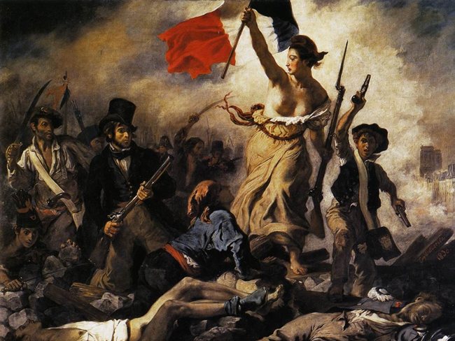 Liberty, equality, credit rating: Eugene Delacroix's 'La Liberté guidant le peuple,' Liberty Guiding the People (1830), at the Louvre. 