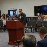 Tallahassee resident Demetrius Branca addresses the Hillsborough County legislative delegation in Tampa on Jan. 10, 2024. (Photo by Mitch Perry/Florida Phoenix)