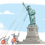 Republican Governors Topple Statue of Liberty by R.J. Matson, Portland, ME