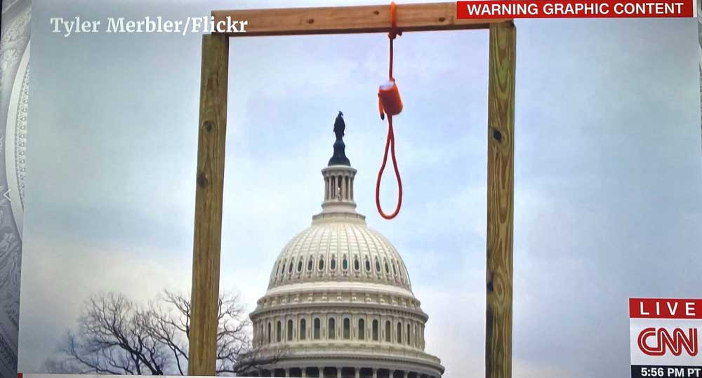 An image that has haunted the U.S. House committee investigation of the   Jan. 6, 2021 attack on the U.S. Capitol. (Screenshot, CNN)