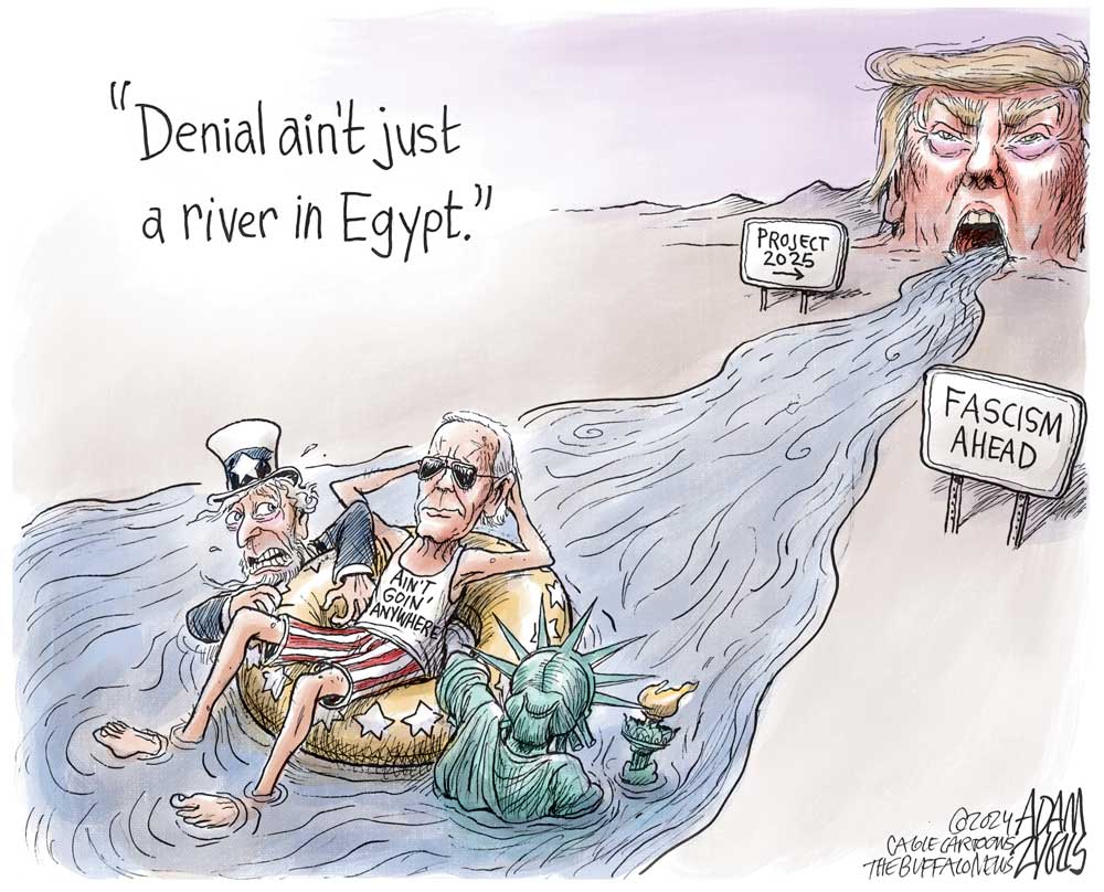 River of Denial by Adam Zyglis, The Buffalo News