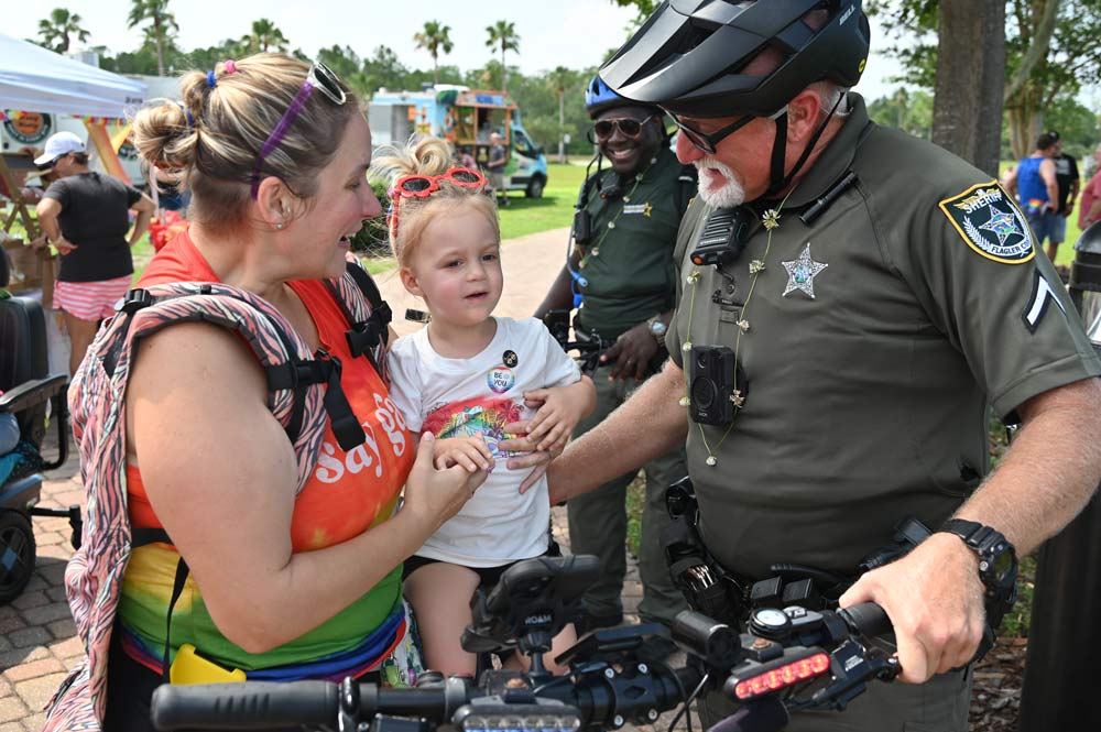 Flagler County Sheriff's deputies will still be the only armed individuals on Flagler school campuses as the school board this evening rejected opening the door to non-professionals. (© FlaglerLive).