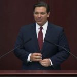 Gov. DeSantis delivering the State of the Stae address today to both chambers of the Legislature. (The Florida Channel)