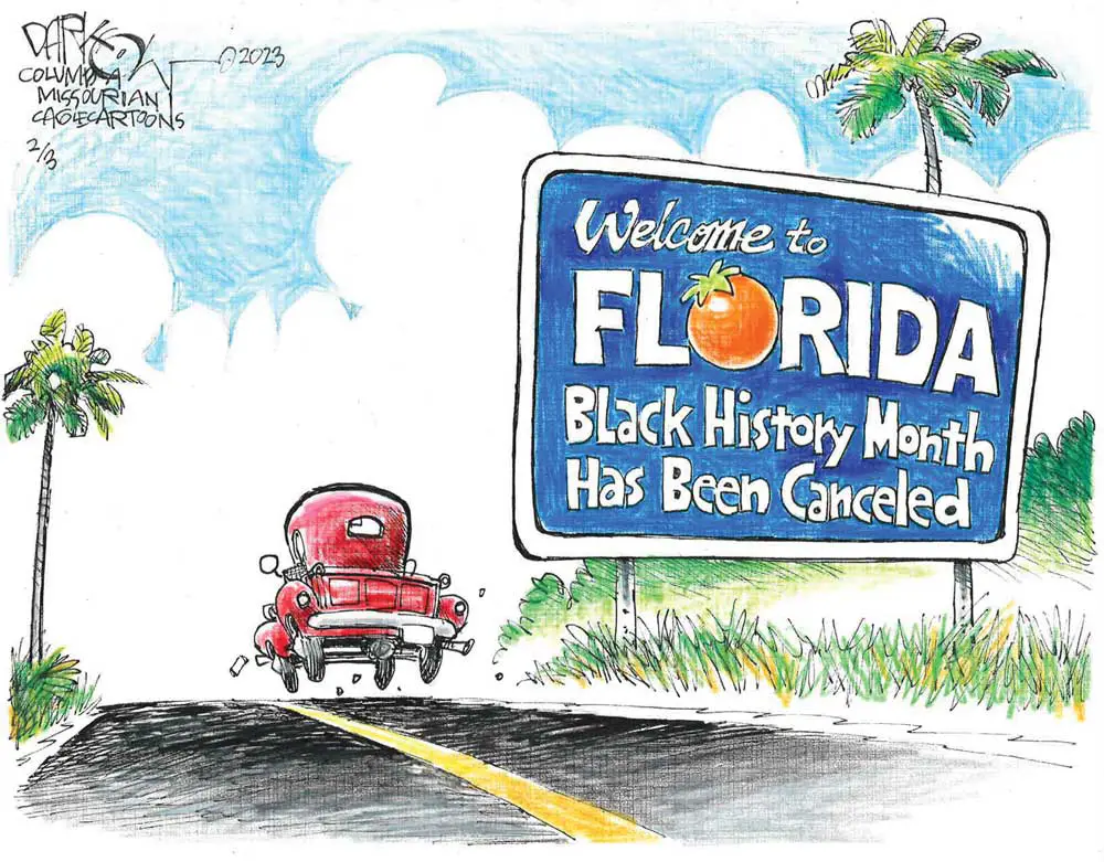 Florida's Black History Month Cancelled by John Darkow, Columbia Missourian